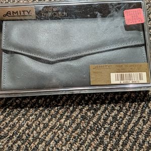 NWT Vintage Amity leather clutch